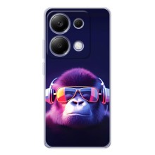 Чехол с Обезьянами Xiaomi Poco M7 Pro 5G - (AlphaPrint) (Стильная обезьяна)