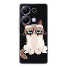 Чехол с принтом для Xiaomi Poco M7 Pro 5G (AlphaPrint) Модные коты (Грустный кот)