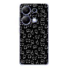 Чехол с принтом для Xiaomi Poco M7 Pro 5G (AlphaPrint) Модные коты (Меленькие котики)