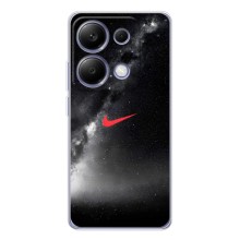 Чехол для Xiaomi Poco M7 Pro 5G - с принтом Найк (AlphaPrint) (Найк красный)