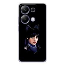 Чехлы Венсдей на Xiaomi Poco M7 Pro 5G Уэнсдей (AlphaPrint) (серьезная Уэнздей)