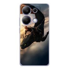 Чехол дракон Беззубик для Xiaomi Poco M7 Pro 5G – Полет Беззубика