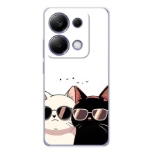 Чехол с рисунком кот на Xiaomi Poco M7 Pro 5G (Коты в очках)
