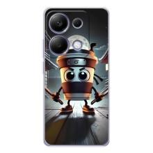 Чехол с мемом Тралалело тралала на Xiaomi Poco M7 Pro 5G (Капучино асасино)