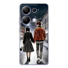 Чехол с дизайном Венздей 2 на Xiaomi Poco M7 Pro 5G – Уэнсдей и Тайлер