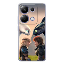 Чехол как приручить дракона на Xiaomi Poco M7 Pro 5G – Гикавка и Астрид