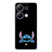 Чехол с принтом Стич на Xiaomi Poco M7 Pro 5G (Стич на черном)