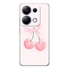 Чехол с розовым рисунком для Xiaomi Poco M7 Pro 5G (Розовые вишни)
