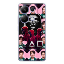 Чохол Гра в кальмара для Xiaomi Poco M7 Pro 5G – Персонажі гри кальмара