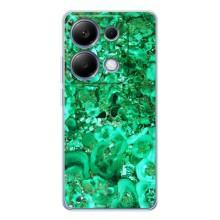 Мраморный чехол на Xiaomi Poco M7 Pro 5G (VPrint) (Салатный Мрамор)