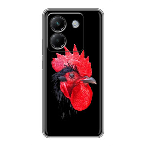 Силиконовый чехол с птичкой на Xiaomi Poco M7 Pro 5G – Петушок