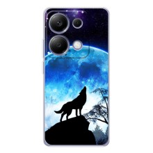 Защитные чехлы для Поко М7 Про 5G (AlphaPrint) (ХИТ продаж) ВОЛК (Волк на луну)