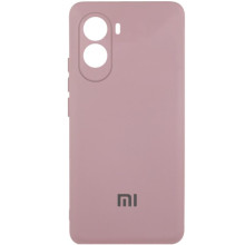Чохол Silicone Cover Lakshmi Full Camera (AAA) with Logo для Xiaomi Poco M7 4G – Рожевий
