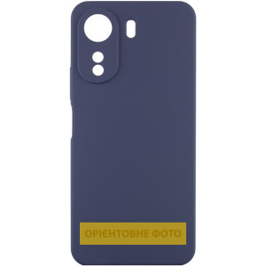 Чехол Silicone Cover Lakshmi Full Camera (AAA) для Xiaomi Poco M7 4G – Темно-синий