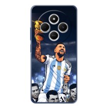 Чехлы для Xiaomi POCO M7 (Leo чемпион) (AlphaPrint) (Месси с кубком)