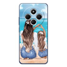 Чехол с печатью для Xiaomi POCO M7 - (Мама с ребенком) (AlphaPrint) (Мама с доченькой)
