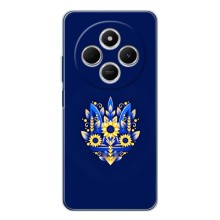 Чохли для Xiaomi POCO M7 Укр. Символіка (AlphaPrint) (Квітковий Герб)