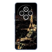 Чехол Эйфелева Башня для Xiaomi POCO M7 - (AlphaPrint) (Ночной Париж)