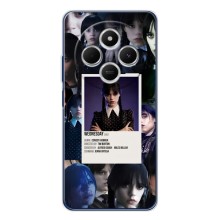 Чехлы Венсдей на Xiaomi POCO M7 Уэнсдей (AlphaPrint) (коллаж Уэнздей)