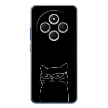 Чехол с рисунком кот на Xiaomi POCO M7 (Равнодушный кот)