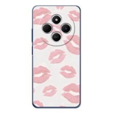 Чехол с розовым рисунком для Xiaomi POCO M7 (Розовые губы)