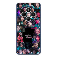 Чохол Гра в кальмара для Xiaomi POCO M7 – Колаж гра кальмара