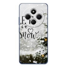 Новогодние, Праздничные Чехлы для Xiaomi POCO M7 - 2024 год (Let it snow)