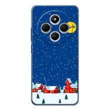Силіконовий бампер на різдво для Xiaomi POCO M7 (Місто в снігу)