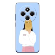 Силіконовый Чохол на Xiaomi POCO M7 з картинкой Модных девушек (Жовта кепка)