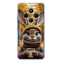 Печатный чехол «Зверята с кофе» для Xiaomi POCO M7 – Зайчик с кофе