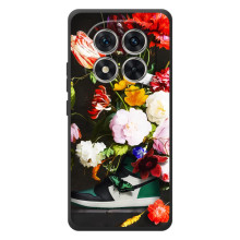 Бренднові Чохли для Xiaomi Poco M8 Pro - (PREMIUMPrint) (Nike цветы)