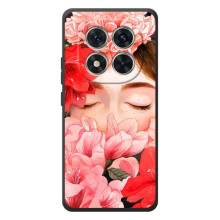 Чехлы (ART) Цветы на Xiaomi Poco M8 Pro (VPrint) (Глаза в цветах)