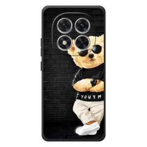 Чехлы Мишка Тедди для Xiaomi Poco M8 Про – Мишка в очках