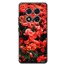 Чехлы с Цветами для Xiaomi Poco M8 Pro (VPrint) (Цветы красные)