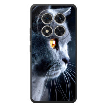 Чохли з Котиками для Xiaomi Poco M8 Pro (VPrint) (Сірий Кіт)