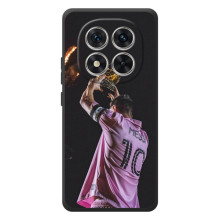 Чехол Месси футболист для Xiaomi Poco M8 Pro (Месси с кубом)