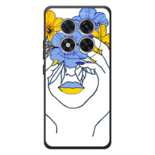 Чохол на Xiaomi Poco M8 Pro (Український дизайн) (Українка на всю голову)