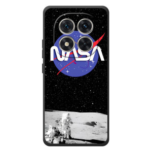 Силіконовый бампер з принтом "Наса" на Xiaomi Poco M8 Pro – Nasa на місяці