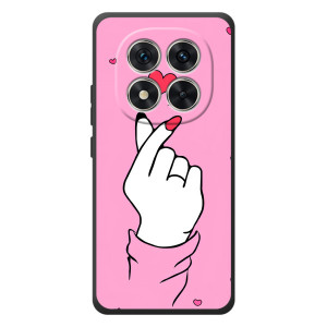 Чохол з принтом для Xiaomi Poco M8 Pro (AlphaPrint - Знак сердечка)