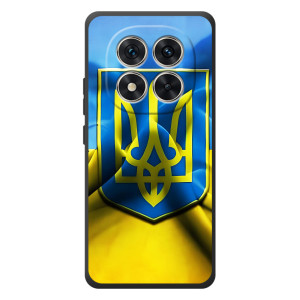 Чохол з картинкою (Патріотичний ГЕРБ) на Xiaomi Poco M8 Pro (Герб і Прапор України)
