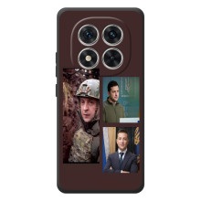 Чехол для Xiaomi Poco M8 Pro (AlphaPrint - с принтом Зеленского) (Президент)