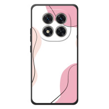 Чохол квітковий дизайн для Xiaomi Poco M8 Pro – Рожевий фон