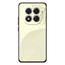 Чохол квітковий дизайн для Xiaomi Poco M8 Pro – Зелений фон