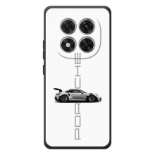 Чехол с авто Порше для Xiaomi Poco M8 Pro – белый Порше
