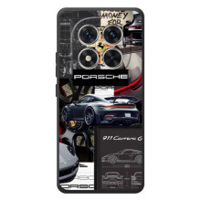 Чехол с авто Порше для Xiaomi Poco M8 Pro – Коллаж Порше