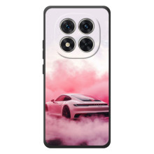 Чехол с авто Порше для Xiaomi Poco M8 Pro – Розовый Порше