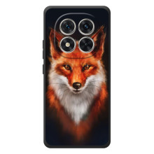 Чехол с принтом лисички на  (Лиса на черном)