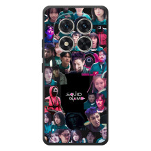 Чехол Гра в кальмара для Xiaomi Poco M8 Pro – Коллаж игры кальмара