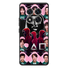 Чехол Гра в кальмара для Xiaomi Poco M8 Pro – Персонажи игры кальмара