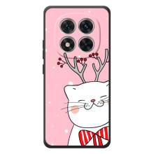 Новорічні Чохли для Ш Axiomі Поко М8 Про (VPrint) (Зимовий кіт)